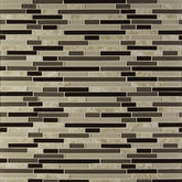 MS International Amalfi Cafe Interlocking 12 in. x 12 in. x 6 mm Glass and Porcelain Mesh-Mounted Mosaic Tile